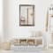 Head West 40" x 28" Oil Rubbed Antique Brushed Nickel Framed Wall Mirror